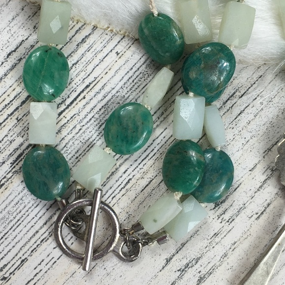 Vintage Alpaca Mexico & Stone Necklace - Picture 3 of 6